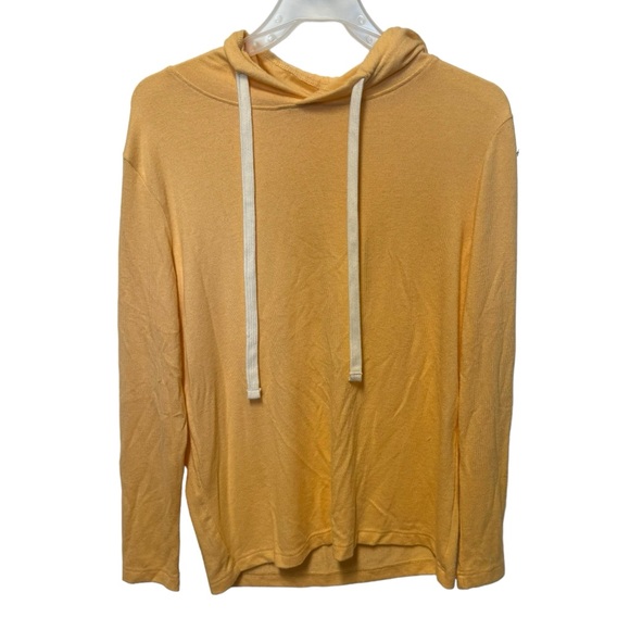 ZYIA | Boyfriend Hoodie Sunburst Orange Oversized Pullover Sweatshirt | XXS 0033 - Picture 1 of 6